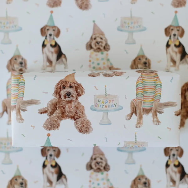 Birthday Dogs Gift Wrap