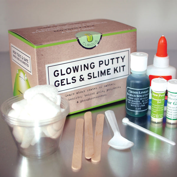 Glowing Putty Gels and Slime Kit | Stem Kit Chemistry Kit - Linzis