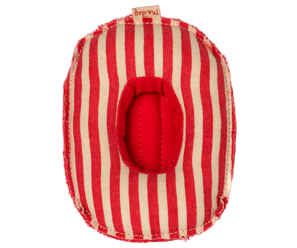 Rubber Boat, Small mouse - Red Stripe - Linzis