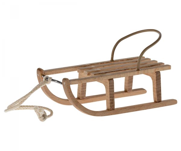 Wooden Sled, Mouse - Linzis