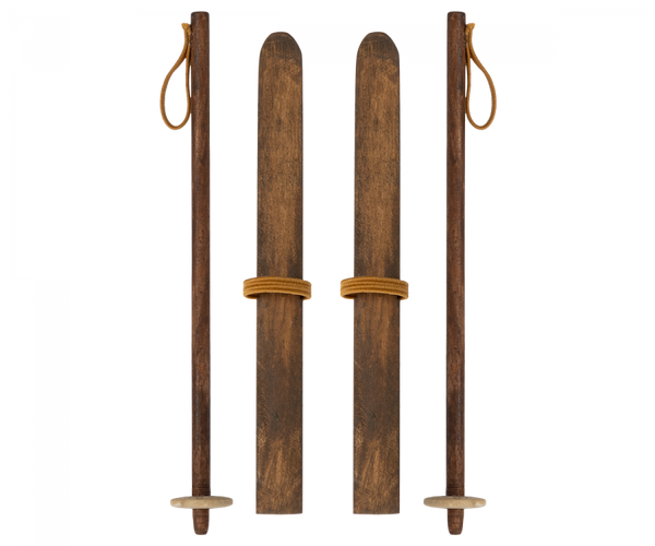 Ski and ski poles, Mum & Dad mouse - Linzis