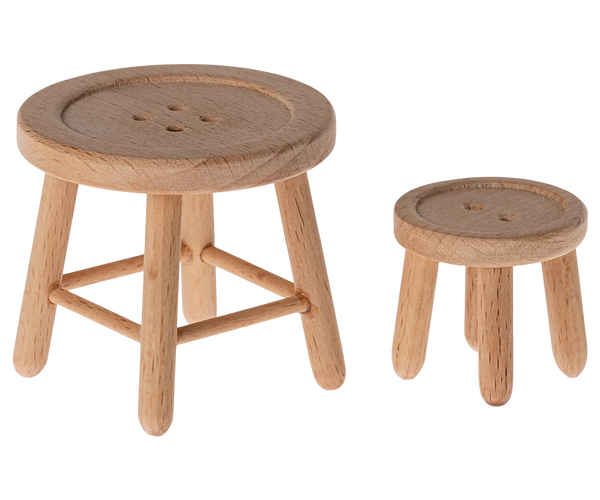 Table and stool set, Mouse - Linzis
