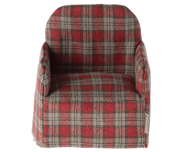 Chair, Mouse - Red checker - Linzis