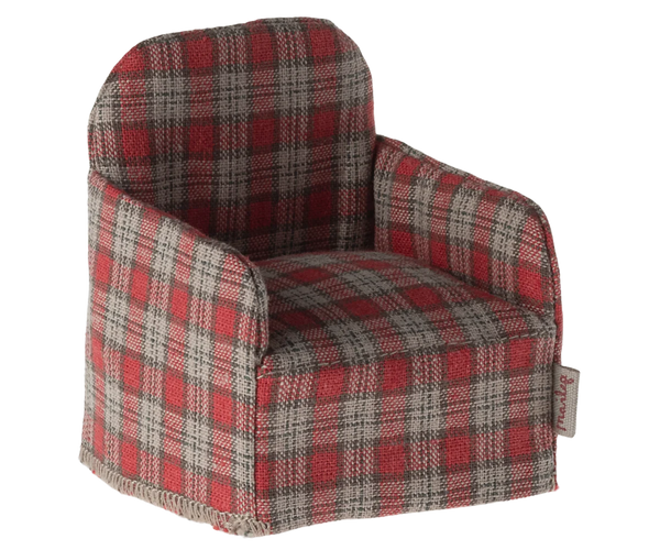 Chair, Mouse - Red checker - Linzis