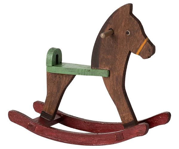 Rocking horse, Mouse - Dark brown - Linzis
