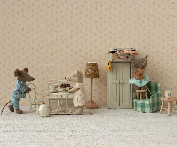 Café set, Mouse, Small - Off white - Linzis