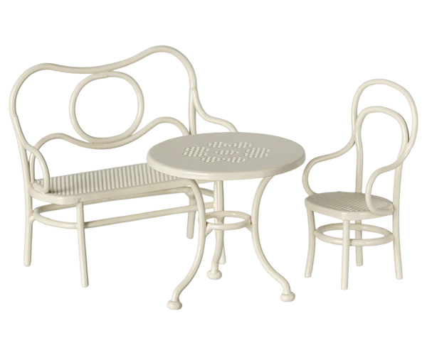 Café set, Mouse, Small - Off white - Linzis