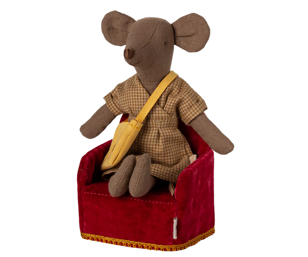 Folding chair, Mouse - Red - Linzis