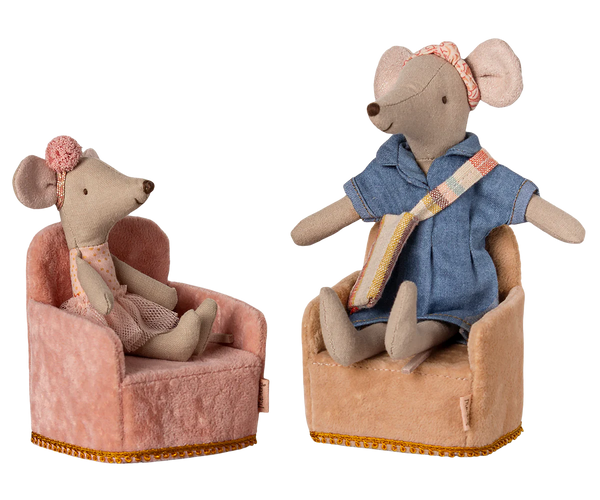 Folding chair, Mouse - Powder - Linzis