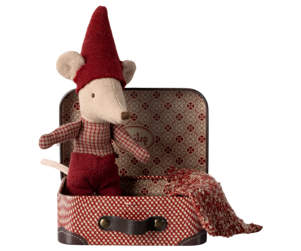 Christmas mouse, Baby in suitcase - Linzis