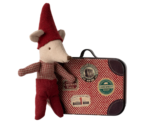 Christmas mouse, Baby in suitcase - Linzis