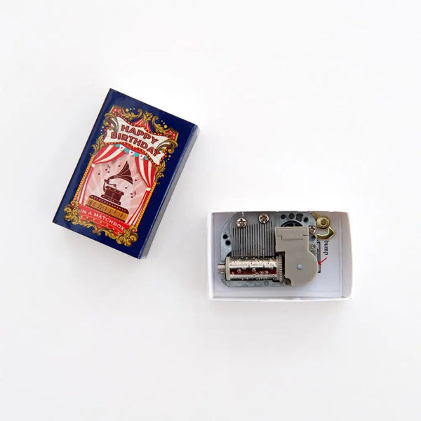 Happy Birthday Music Box in A Matchbox - Linzis