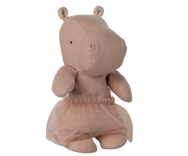 Safari friends, Hippo w. skirt, Small - Rose - Linzis