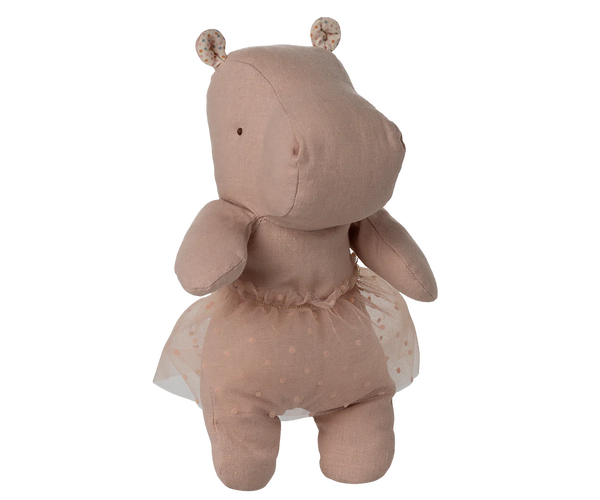 Safari friends, Hippo w. skirt, Small - Rose - Linzis