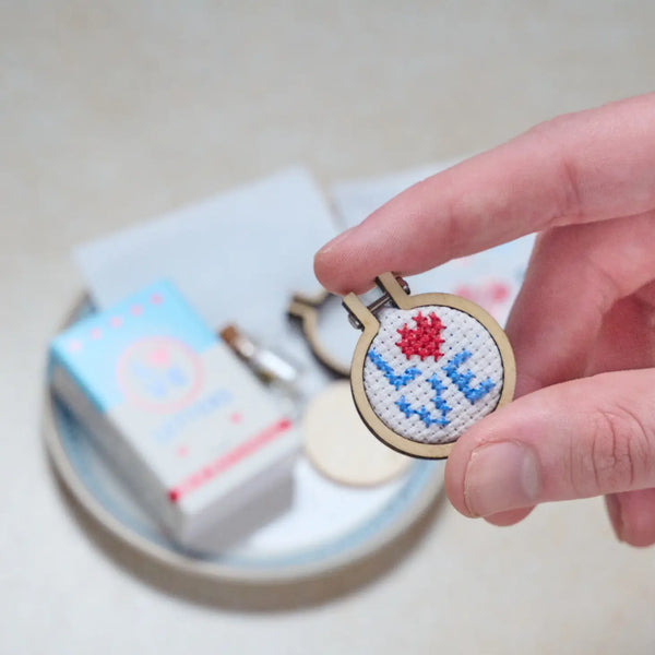 Love Letters Mini Hoop Cross Stitch - Linzis