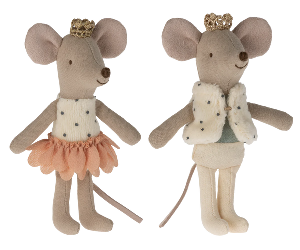 Royal Twins Mice, Little Sister and Brother in Box New - Linzis