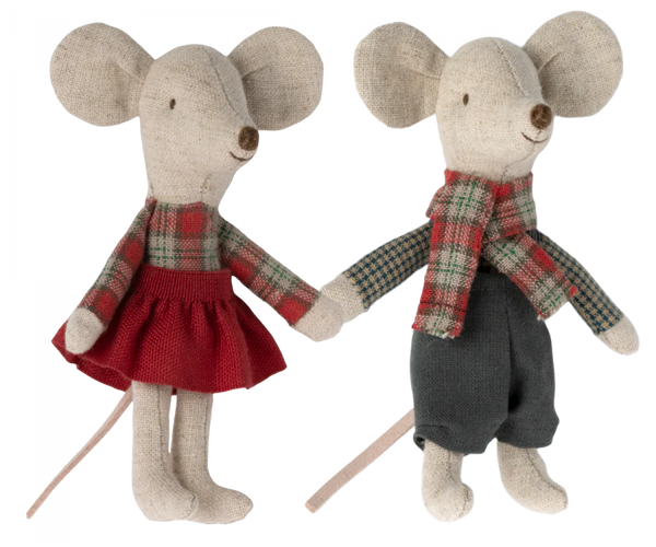 Winter Mice Twins, Little Brother and Sister - Linzis