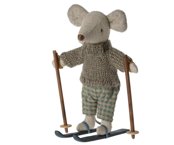 Winter Mouse with Ski Set, Big Brother - Linzis
