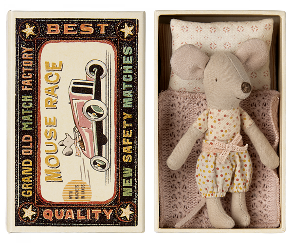 Little sister mouse in matchbox - Linzis