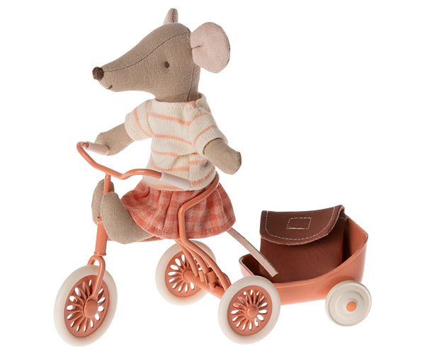 Tricycle mouse, Big sister - Coral - Linzis