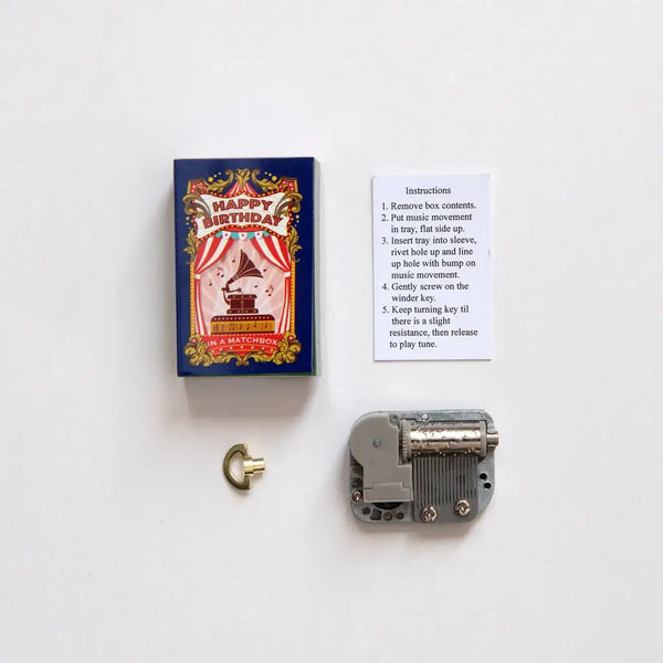 Happy Birthday Music Box in A Matchbox - Linzis