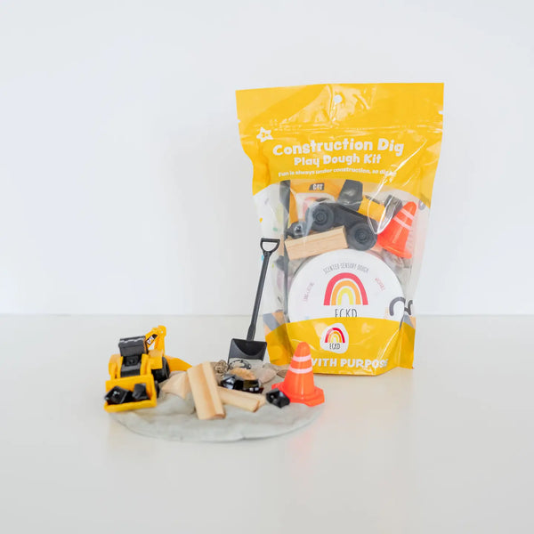 Construction (Cookies 'n Cream) Kiddough Play Kit - Linzis