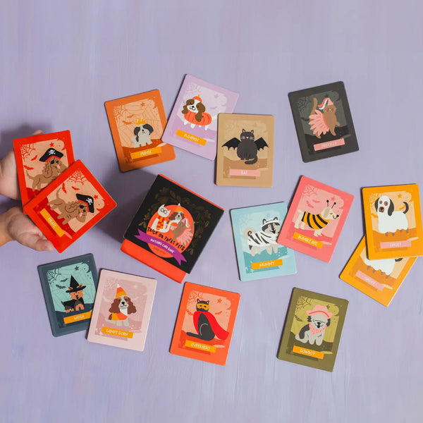 Trick or Treat Pets Memory Card Game - Linzis