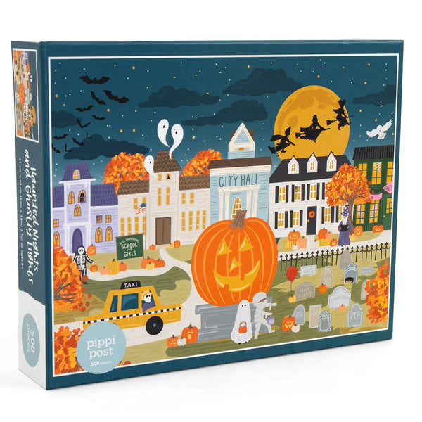 Haunted Nights & Ghostly Lights - 500 Piece Jigsaw Puzzle - Linzis