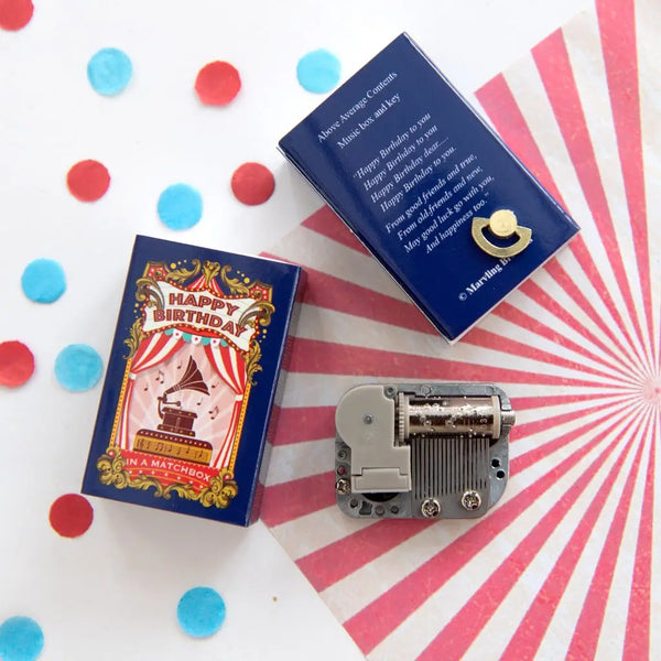 Happy Birthday Music Box in A Matchbox - Linzis