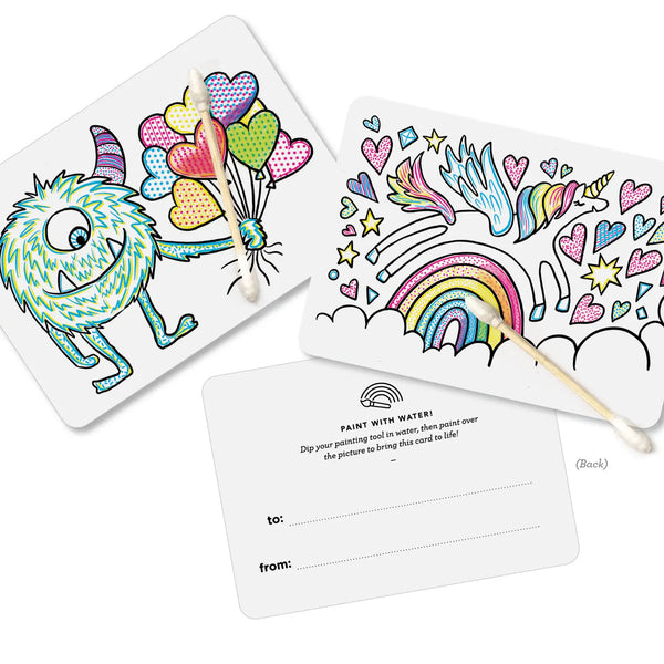 Paint with Water Valentines - Monster - Linzis