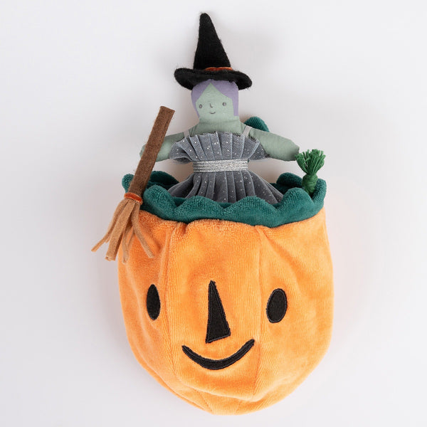 Pumpkin Witch Mini Doll - Linzis