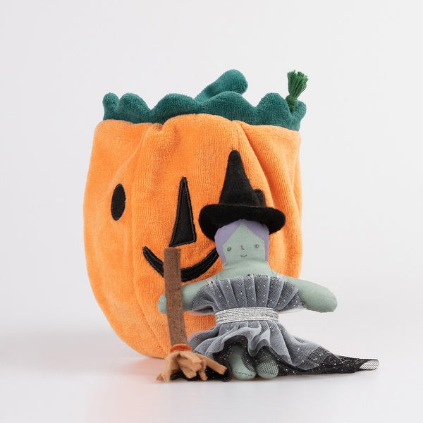 Pumpkin Witch Mini Doll - Linzis