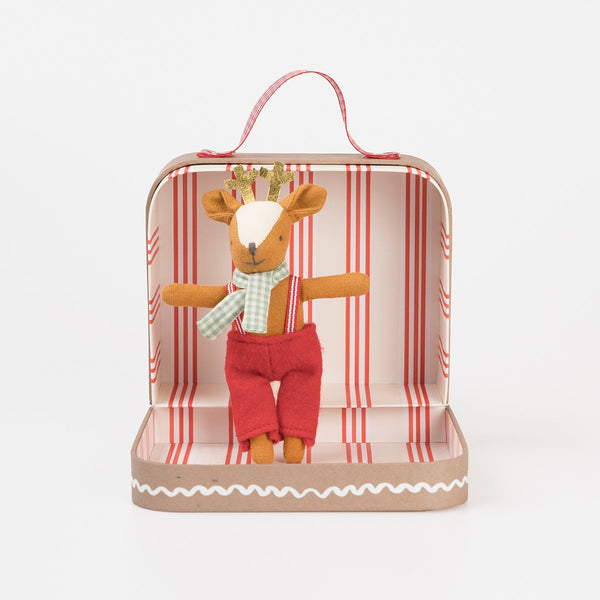 Reindeer Mini Doll & Suitcase - Linzis