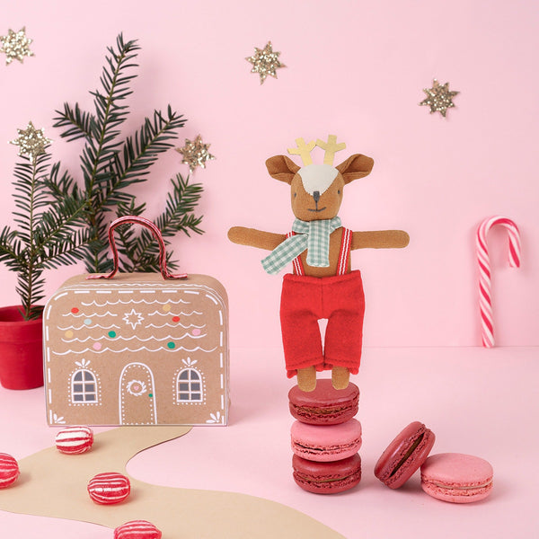 Reindeer Mini Doll & Suitcase - Linzis