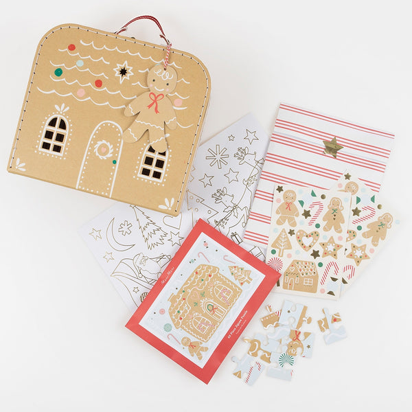 Gingerbread Christmas Eve Suitcase - Linzis