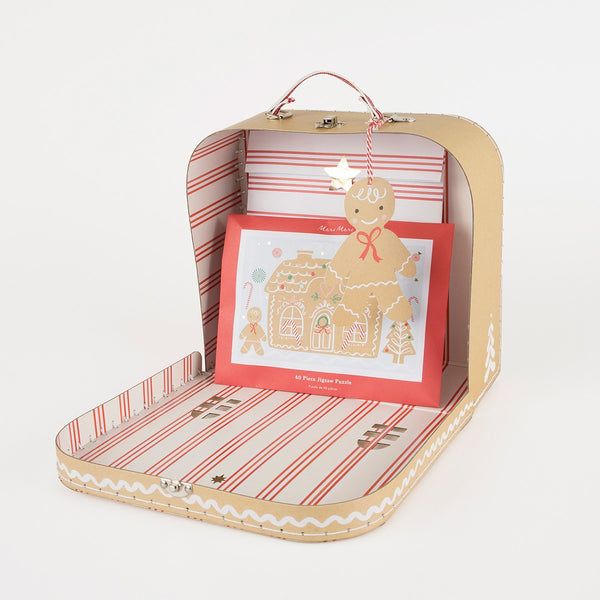 Gingerbread Christmas Eve Suitcase - Linzis