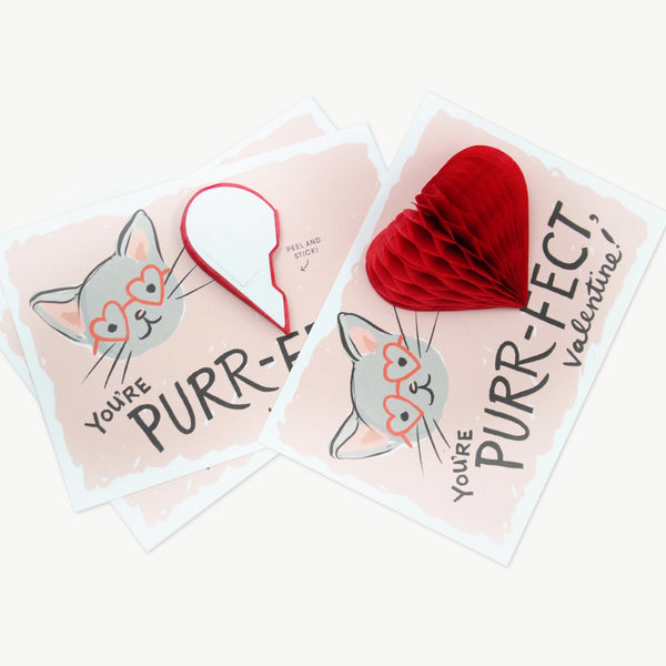 Pop-Up Valentine Cards - Kitten