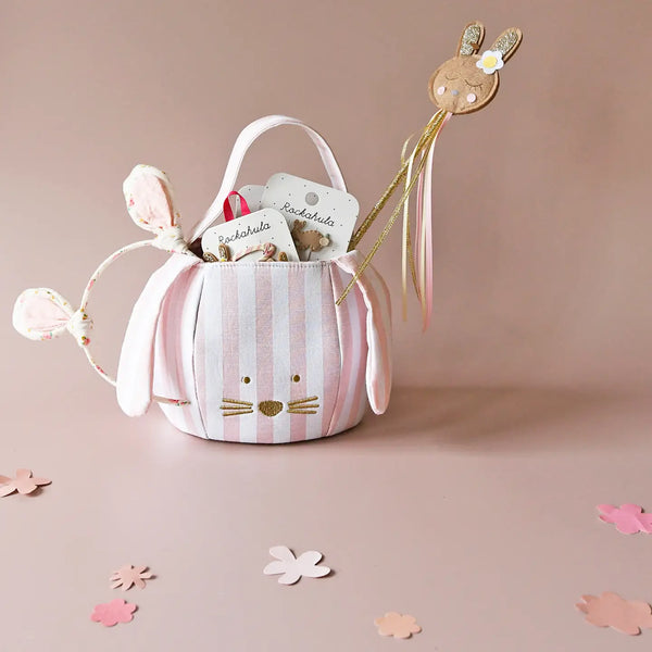 Stripy Bunny Bucket Bag - Linzis