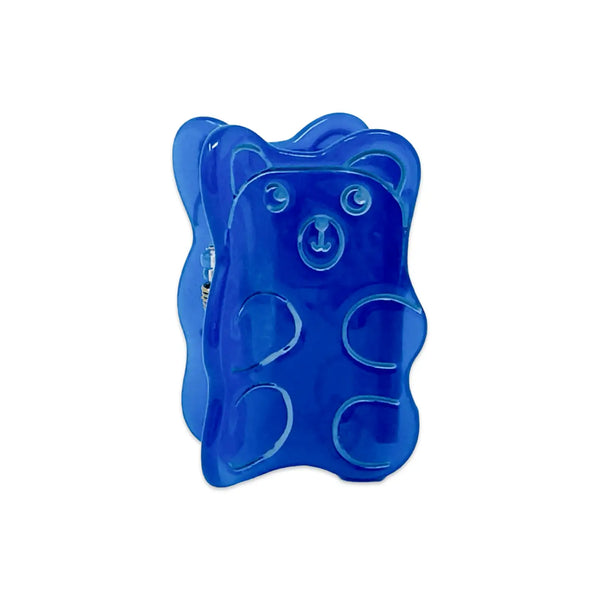Mini Blue Gummy Bear Hair Claw Clip - Linzis