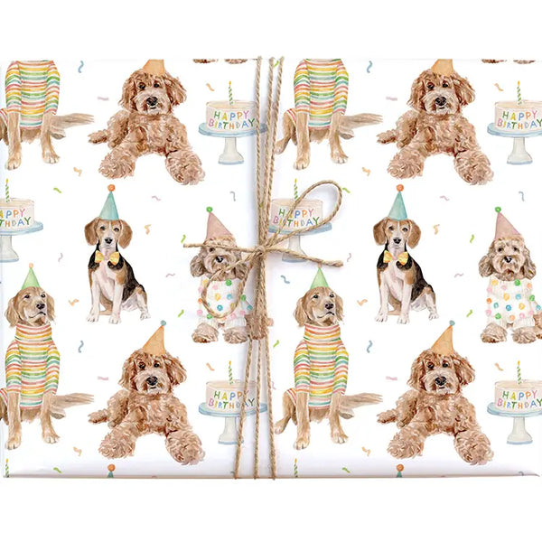 Birthday Dogs Gift Wrap