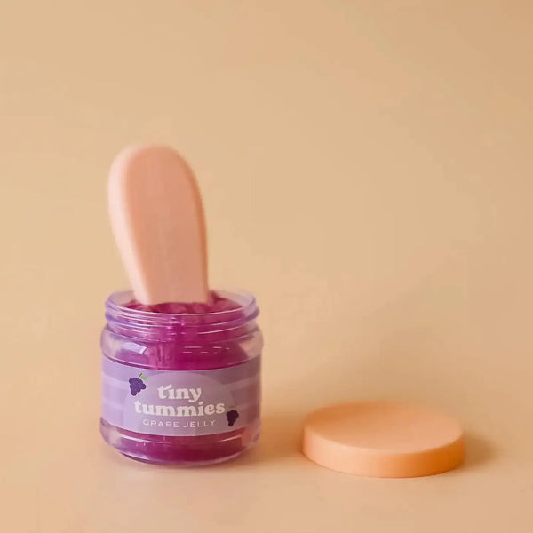 Tiny Tummies - Grape Jelly Food - Jar and Spoon - Linzis