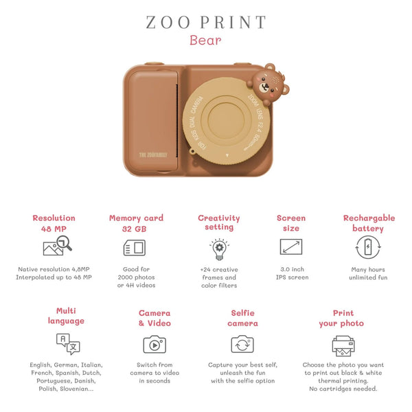 Zoo Print - Bear