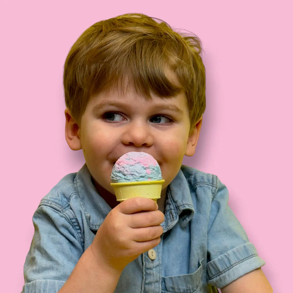 Blue Raspberry Ice Cream Cone Handmade Sidewalk Chalk - Linzis