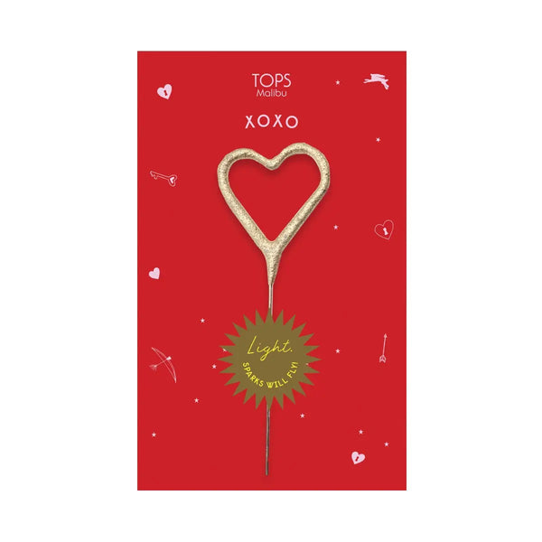 Sparkler Card Xo Gold and Rose Gold 4" - Linzis