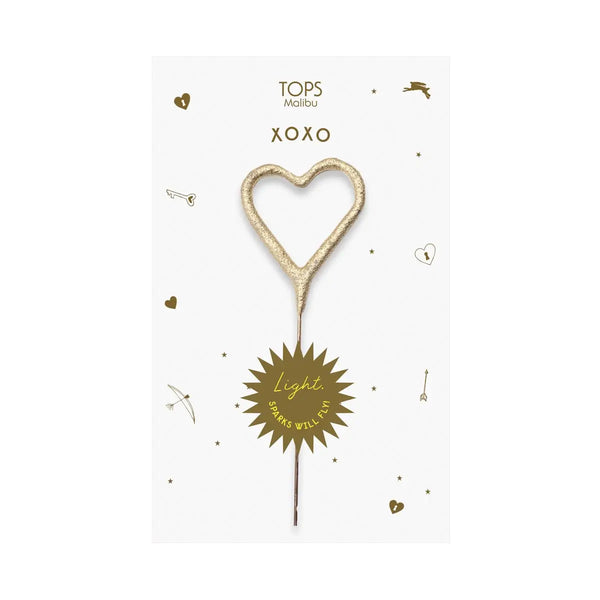 Sparkler Card Xo Gold and Rose Gold 4" - Linzis