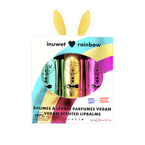 Inuwet Set of 3 Lip Balm Rainbow - Linzis