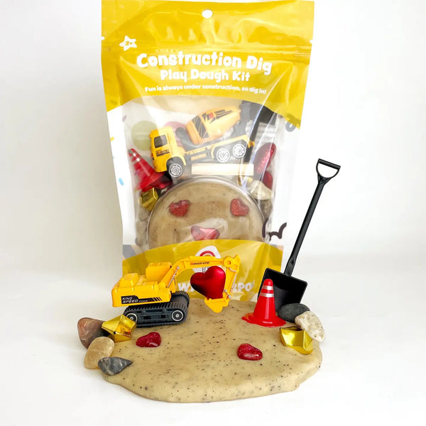 Valentines "I Dig You" Construction Kiddough Play Kit - Linzis