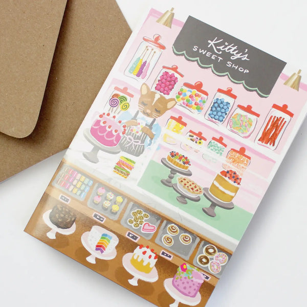 Sticker Scene Card - Sweet Shop - Linzis