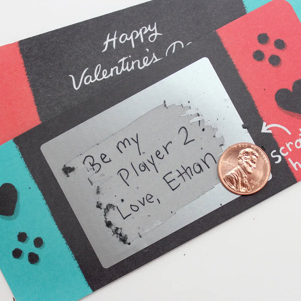 Scratch-Off Valentines - Game On - Linzis