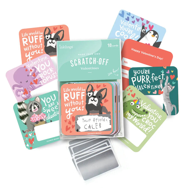 Scratch-Off Valentines - Animal Puns - Linzis